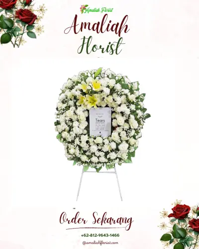 Krans Bunga Duka Cita di Sukamurni